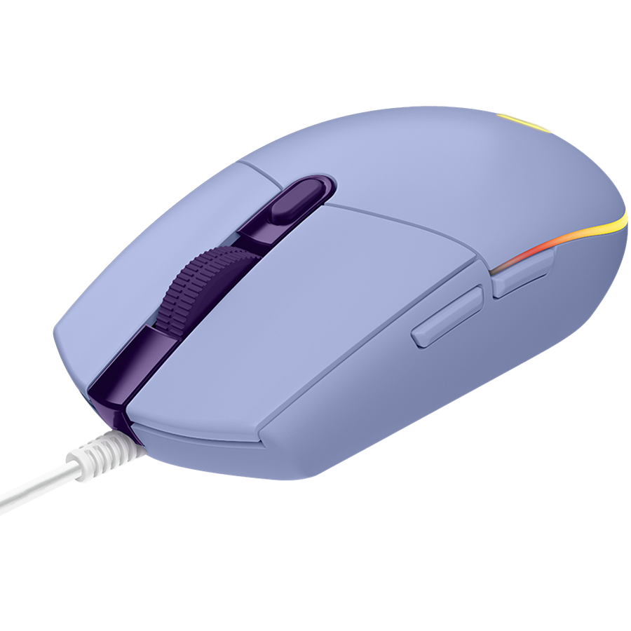 LOGITECH G102 LIGHTSYNC Corded Gaming Mouse - LILAC - USB - EER - Image 3