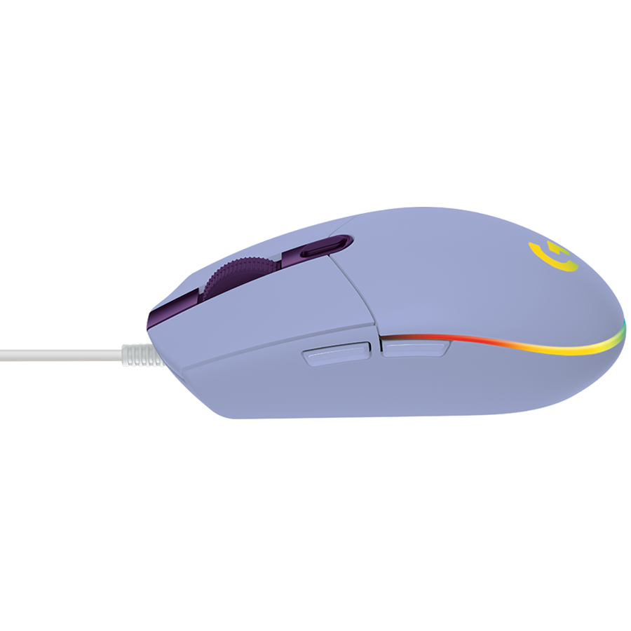 LOGITECH G102 LIGHTSYNC Corded Gaming Mouse - LILAC - USB - EER - Image 4