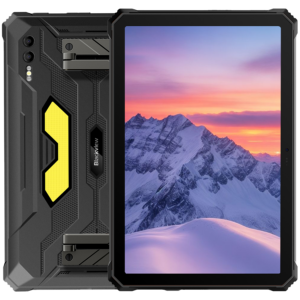 Blackview Active 10 Pro Rugged Tab 12GB/512GB, 10.95-inch FHD+1920x1200 IPS 90Hz Corning Glass 3, MT6878 Octa-core, 50MP Front/108MP-20MP Rear Camera infared nught vision, 30000mAh, 55W FC, Android 14, NFC, Fingerprint, MIL-STD-810H, Black