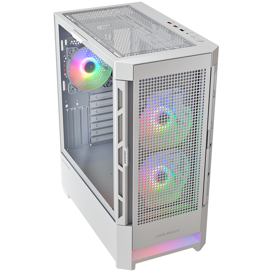 COUGAR AIRFACE RGB PC Case, Mid Tower, White - Image 3