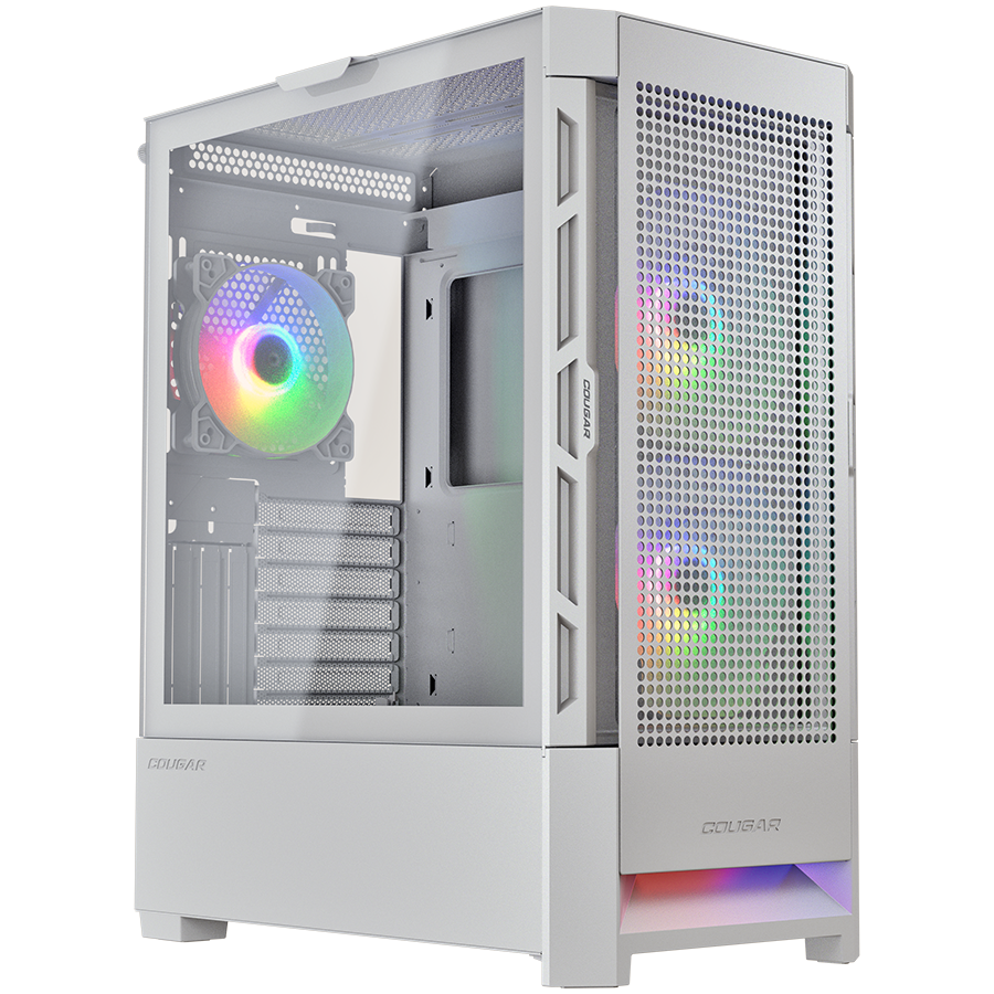 COUGAR AIRFACE RGB PC Case, Mid Tower, White - Image 4