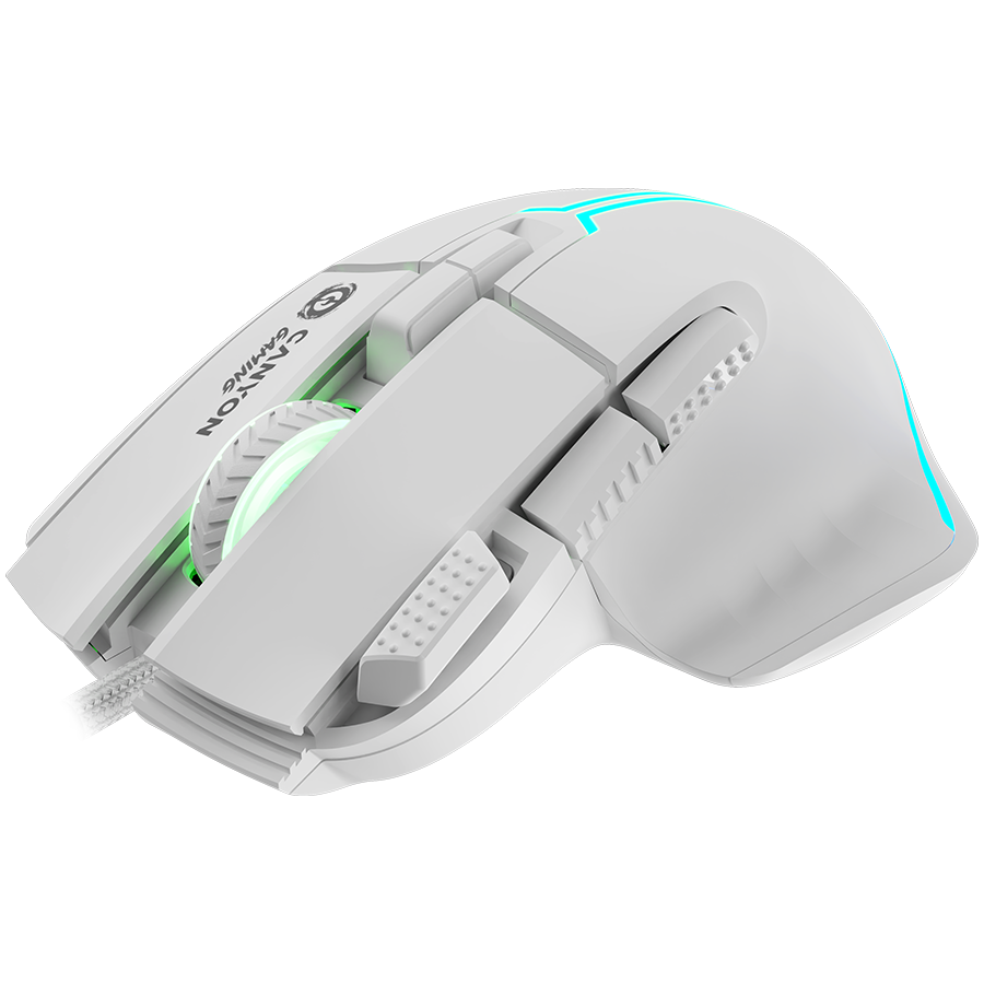 CANYON mouse Fortnax GM-636 RGB 9buttons Wired White-photo 2