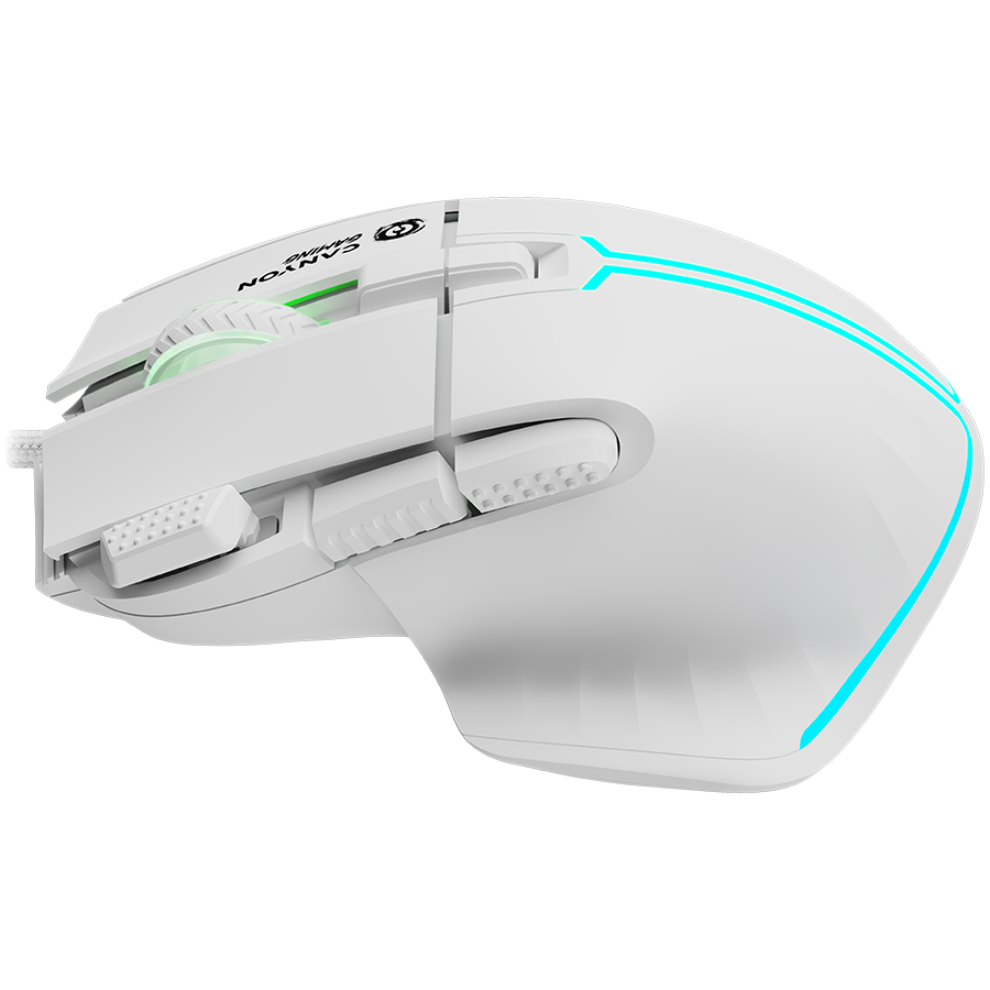 CANYON mouse Fortnax GM-636 RGB 9buttons Wired White-photo 4