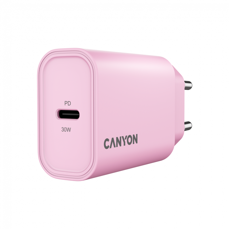 CANYON charger OnCharge 30CL Max Power 30W 1xPD EU Pink