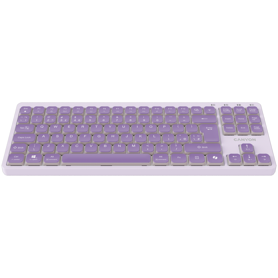 CANYON Keyboard OnType 10 Low Profile EN Wired Violet - Image 2