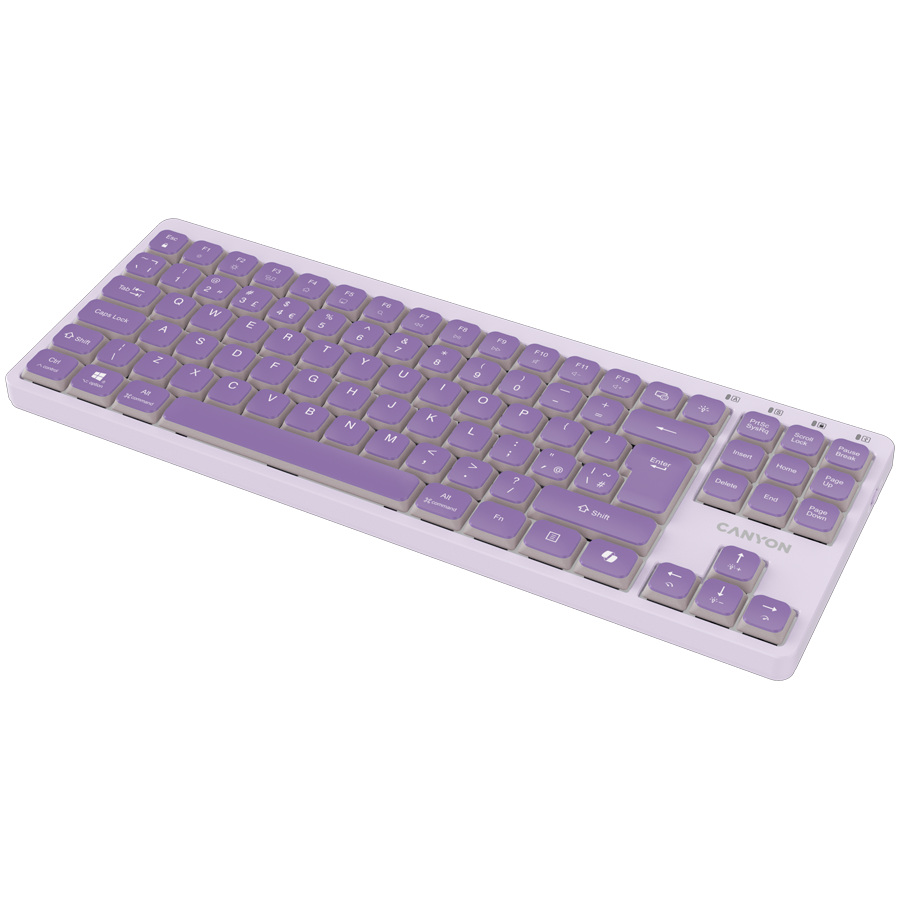 CANYON Keyboard OnType 10 Low Profile EN Wired Violet - Image 4