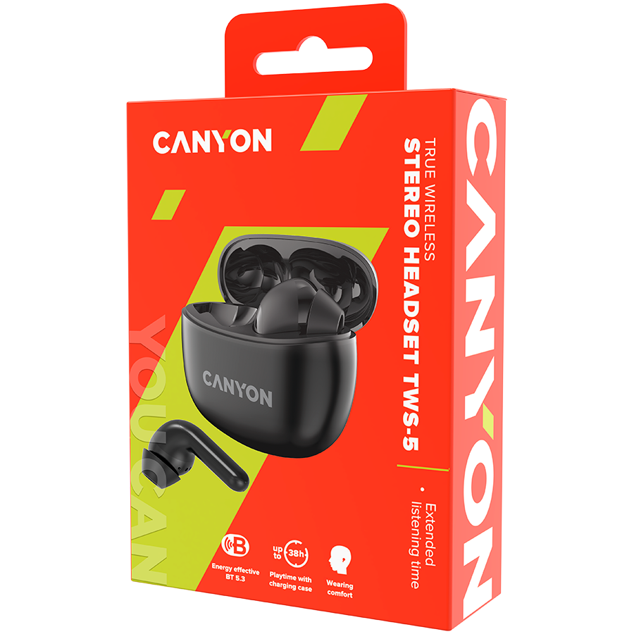CANYON headset TWS-5 Black - Image 5