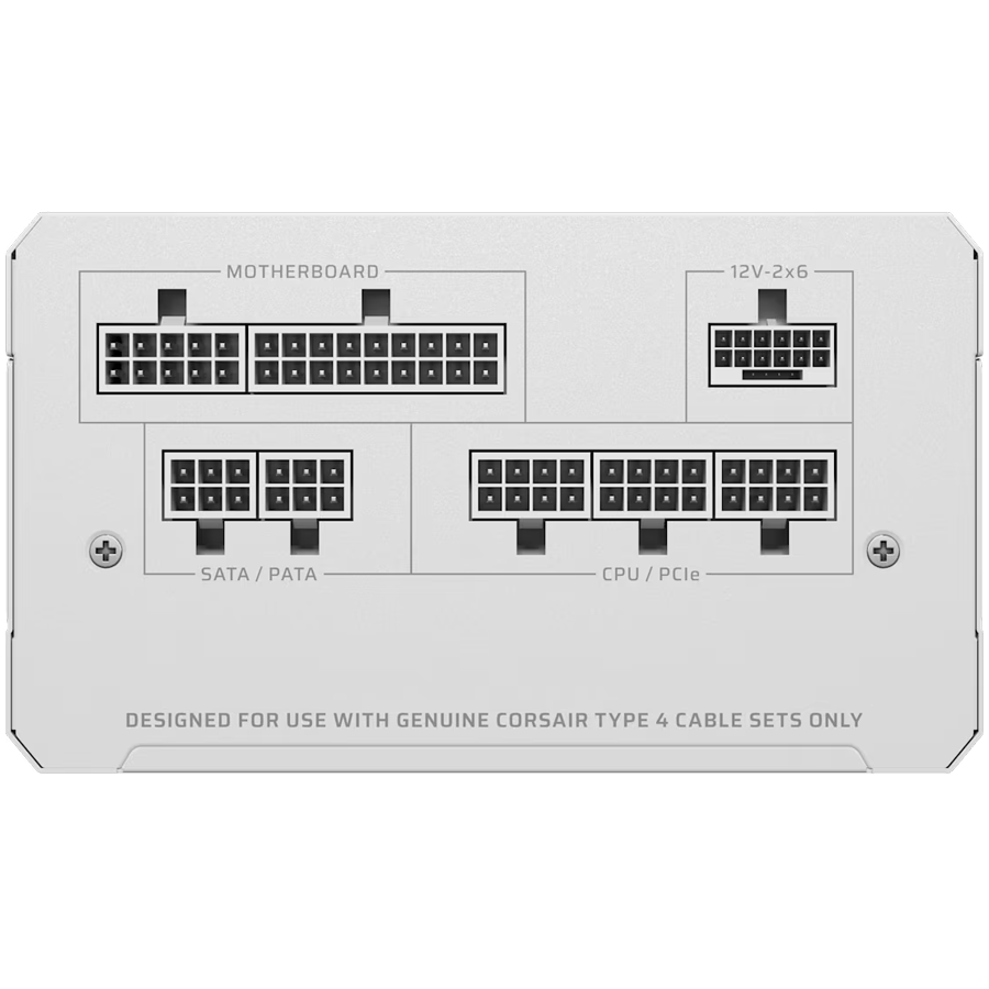 CORSAIR RM750e White, 750 Watt, Cybenetics Gold Certified, Fully Modular-photo 2