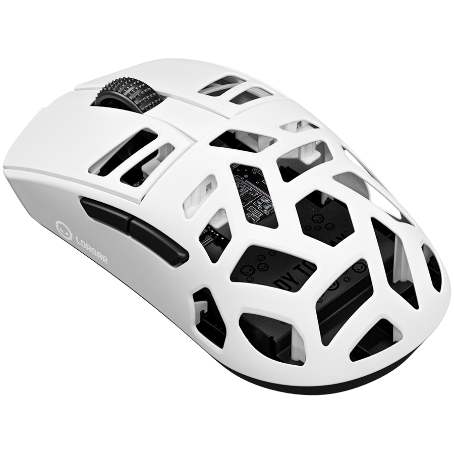 LORGAR MSE90W, Magnesium Alloy Wireless Gaming Mouse Elite, White-photo 1