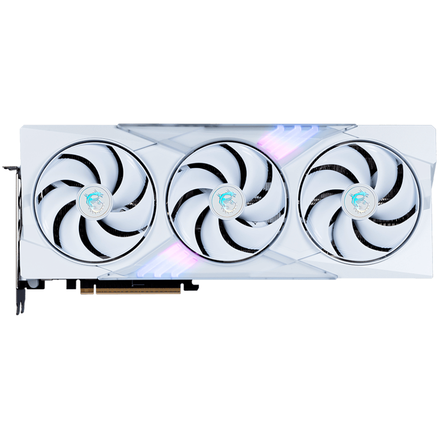 MSI Video Card Nvidia GeForce RTX 5070 TI 16G GAMING TRIO OC WHITE, 16GB GDDR7, 256bit, Effective Memory Clock: 28000MHz, Boost: 2580 MHz, 8960 CUDA Cores, PCIe 5.0, 3x DP 2.1b, HDMI 2.1b, Triple Fan, 1x16pin, 750W Recommended PSU, 3Y - Image 2