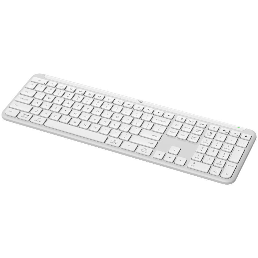 LOGITECH SIGNATURE SLIM WIRELESS KEYBOARD K950 - OFF WHITE - US INT'L - 2.4GHZ/BT - INTNL-973-photo 1