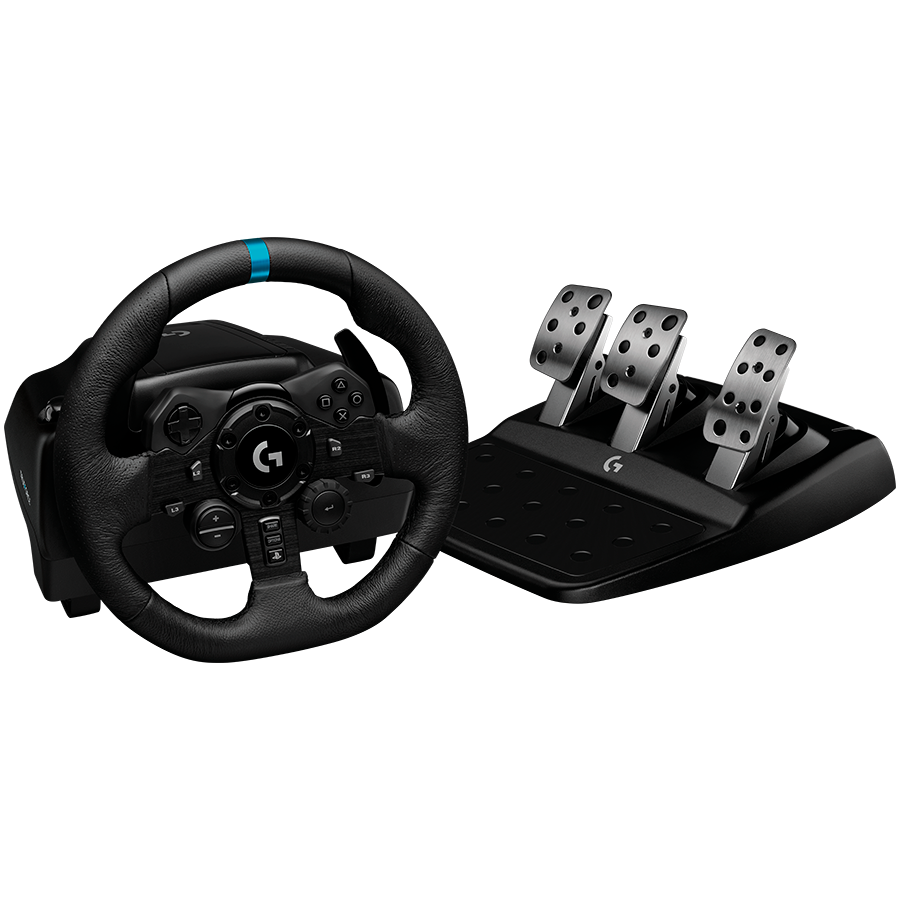 LOGITECH G923 Racing Wheel and Pedals - PC/PS - BLACK - USB - Image 2