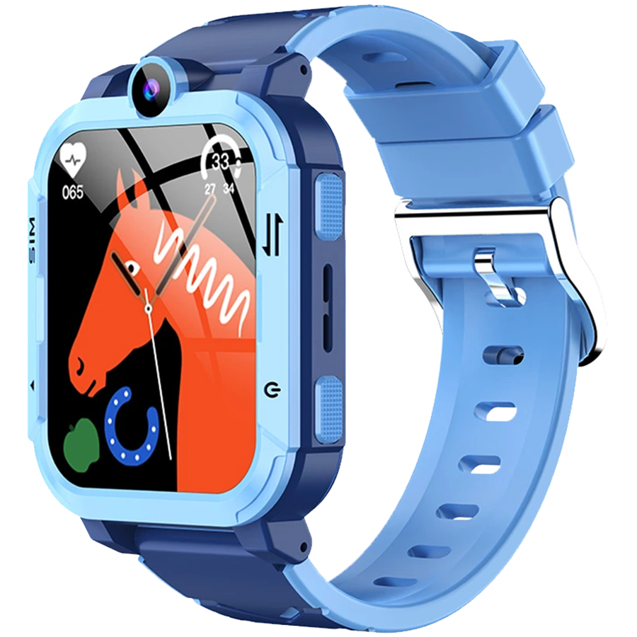 Blackview Z20 Kids 4G 1.83-inch HD Touchscreen 240x284 ARM Cortex-R5 16MB/16MB 800mAh Magnetic Charging IP67 8MP Camera GPS+WiFi+LBS SOS Call Android OS Ocean Blue