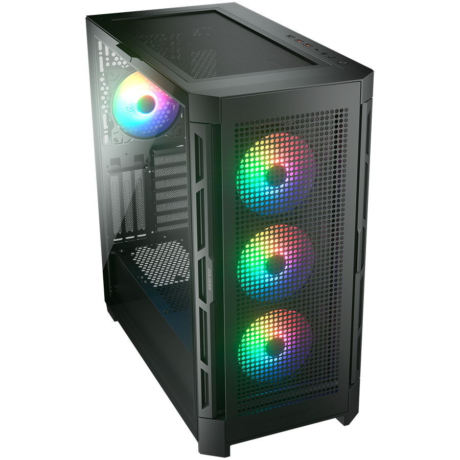 COUGAR DUOFACE PRO RGB PC Case, Mid Tower, Black - Image 2