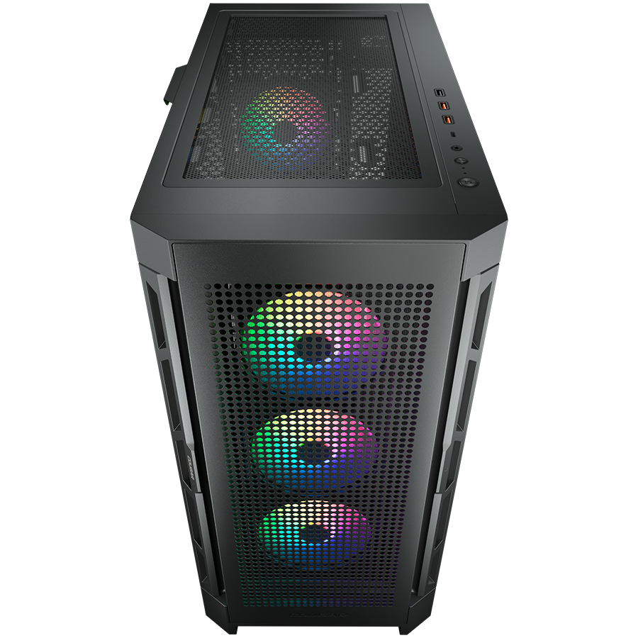 COUGAR DUOFACE PRO RGB PC Case, Mid Tower, Black - Image 4