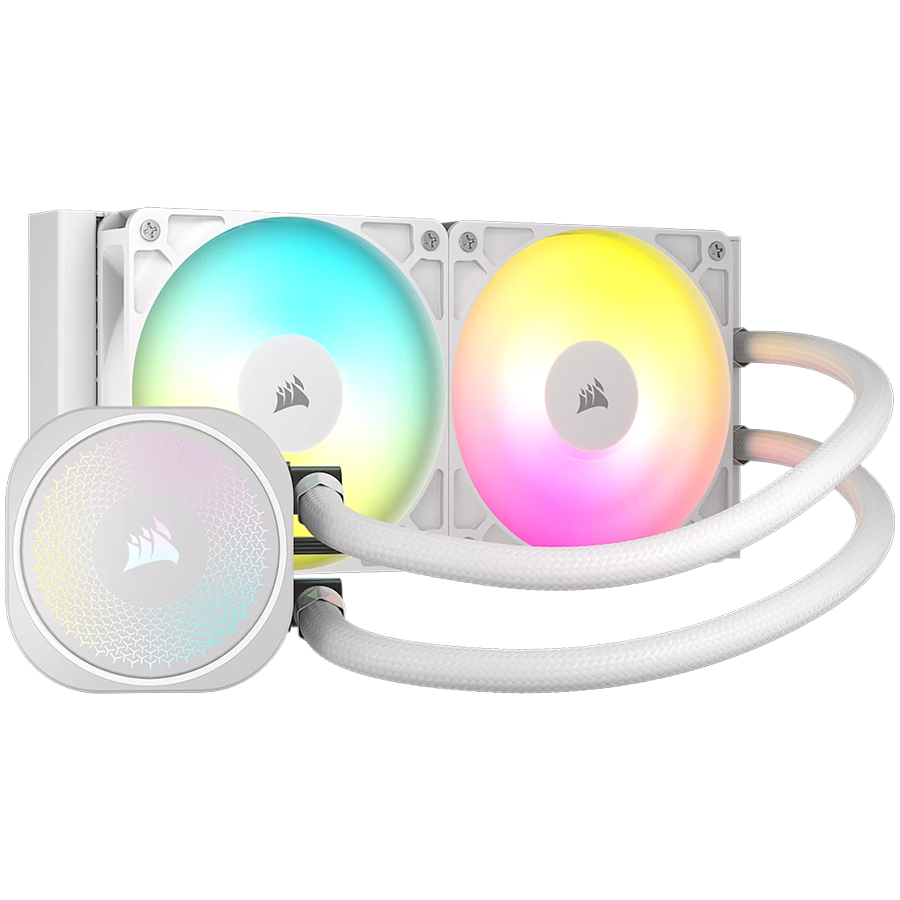 CORSAIR NAUTILUS 240 ARGB White, 240mm Radiator, Liquid CPU Cooler-photo 1