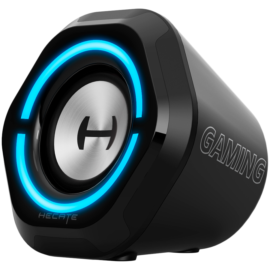 Edifier G1000 2.0 Audio System, BT V5.3, USB, AUX, 2.5-inch Drivers, RGB Lighting, 5W (RMS), Black-photo 2