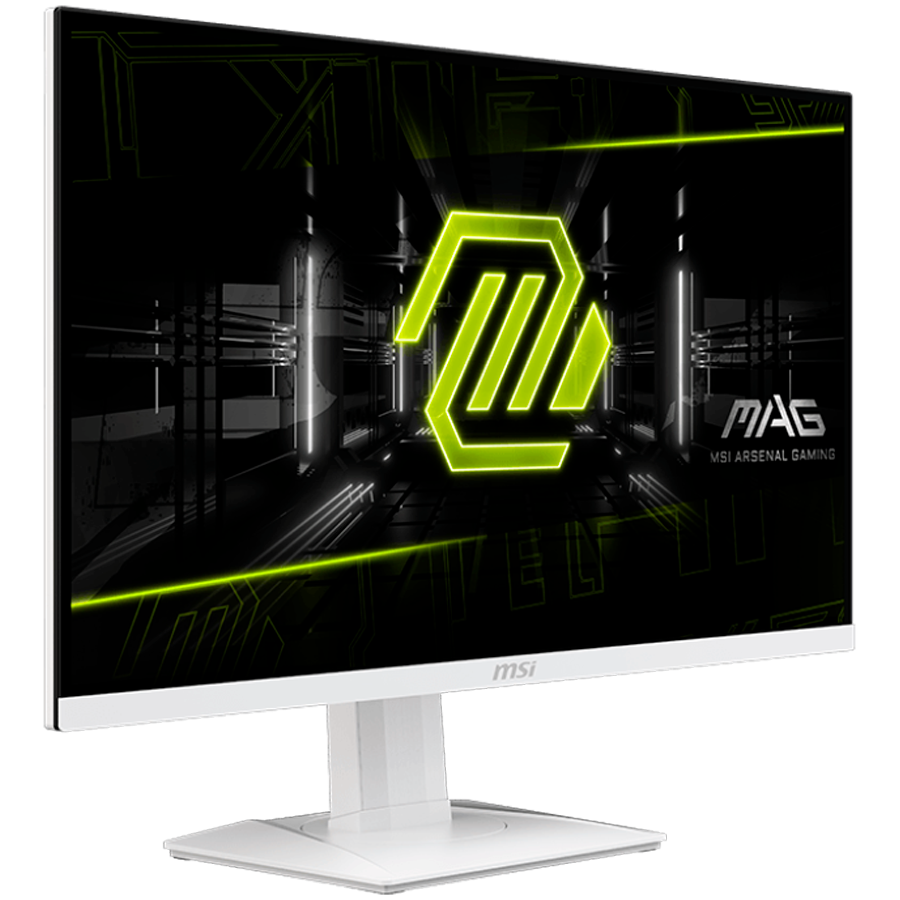 MSI MAG 274QRFW Gaming Monitor, 27" 180Hz, WQHD (2560x1440) 16:9, Rapid IPS Anti-glare, 1ms, 400nits, 1000:1, 178/178, AMD FreeSync, DisplayHDR 400, Adjustable Stand, 1x DP, 2x HDMI, 1x Headphone out, White, 3Y Warranty-photo 1