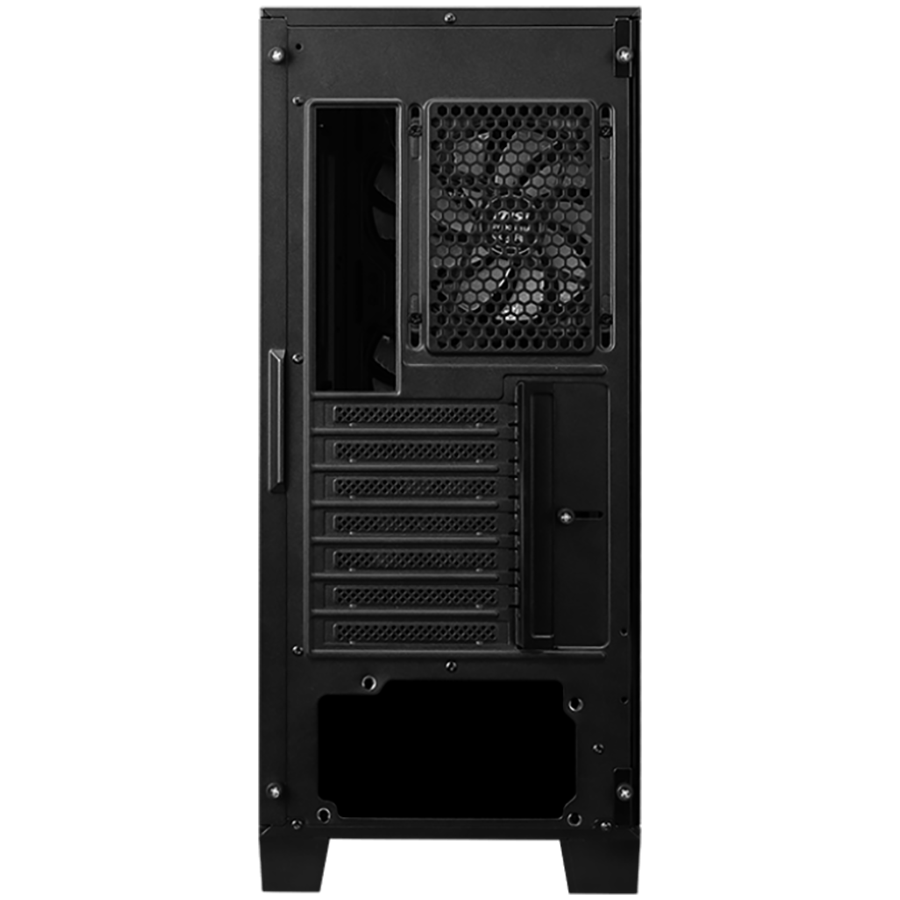 MSI MAG FORGE 321R AIRFLOW, Mid-Tower, ATX/M-ATX/ITX, 2x USB 3.2, 1x USB 3.2 Gen 2x2 Type-C, 1x Audio/Mic, LED Button, ARGB Hub, 4x 120mm ARGB Fans, Mesh Panel, Tempered Glass, Black-photo 4