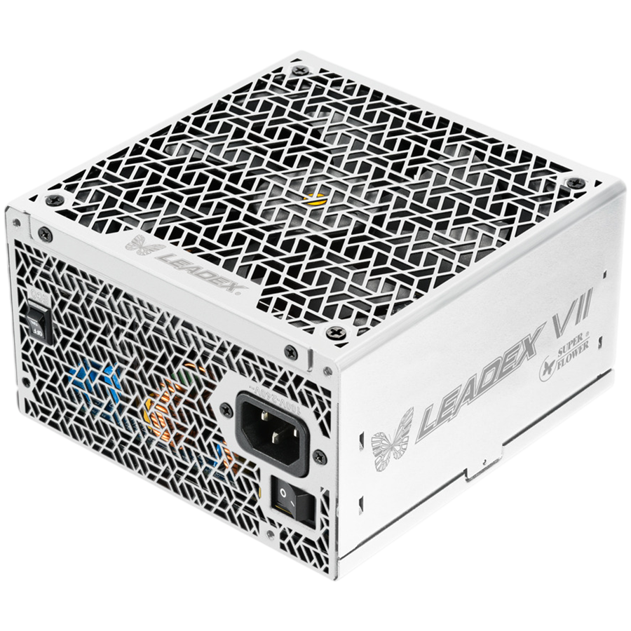 Super Flower Leadex VII Platinum PRO 850W ATX 3.1, 80 Plus Platinum, Fully Modular, Flat White Cables, 140mm Fan, 150mmx150mmx86mm, White, 10 Year Warranty-photo 1