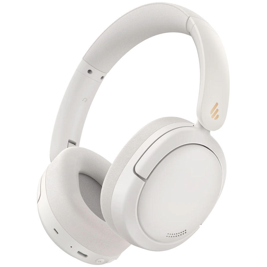 Edifier W800BT Pro Wireless Over-Ear Headphones, ANC, 40mm Dynamic Titanium-Coated Drivers, BT V5.4, Multipoint Connection, AI Call Noise Reduction, Up To 45H Battery, USB-C, Ivory