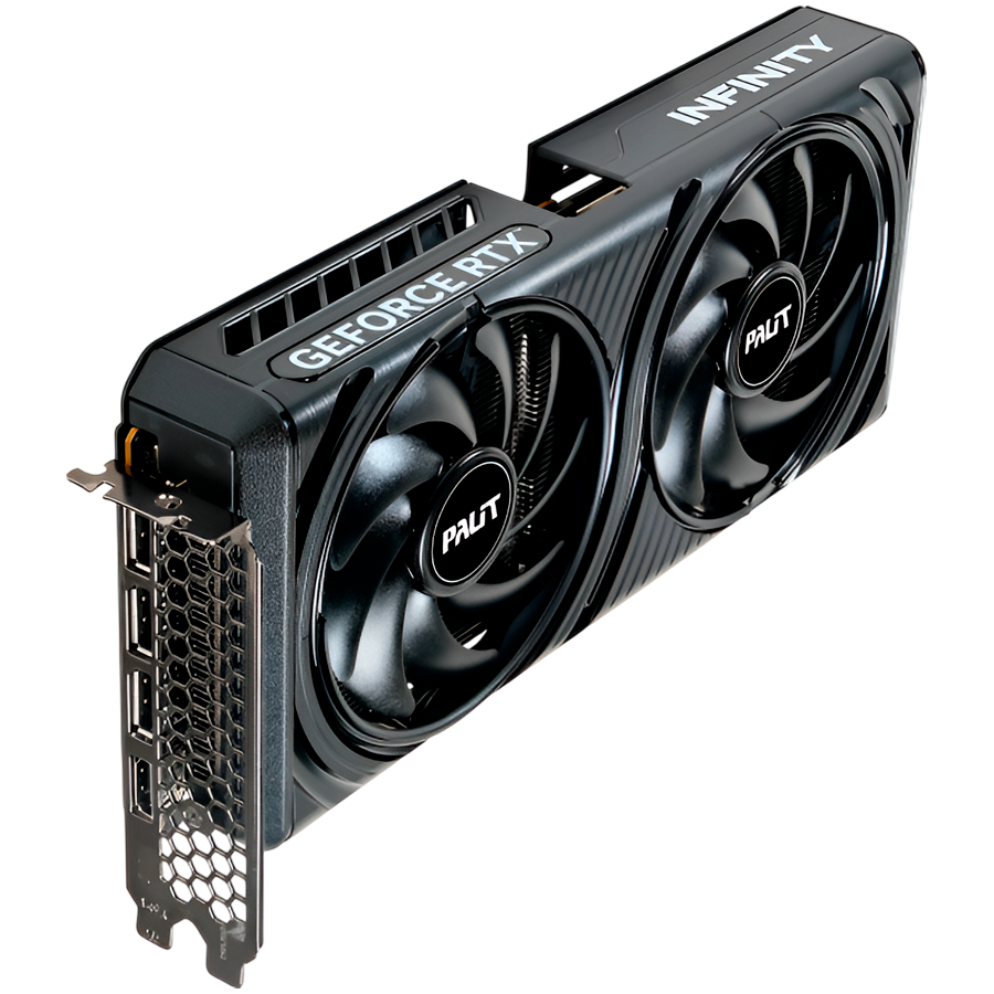 PALIT GeForce RTX 5060 Infinity 2 OC 8GB GDDR7 128 bit, 1x HDMI 2.1b, 3x DP 2.1b, 2 Fan, 1x 8-pin pwr connector, 550W, 262.1 x 126.3 x 40.1 mm, NE75060V19P1-GB2063L BULK-photo 1