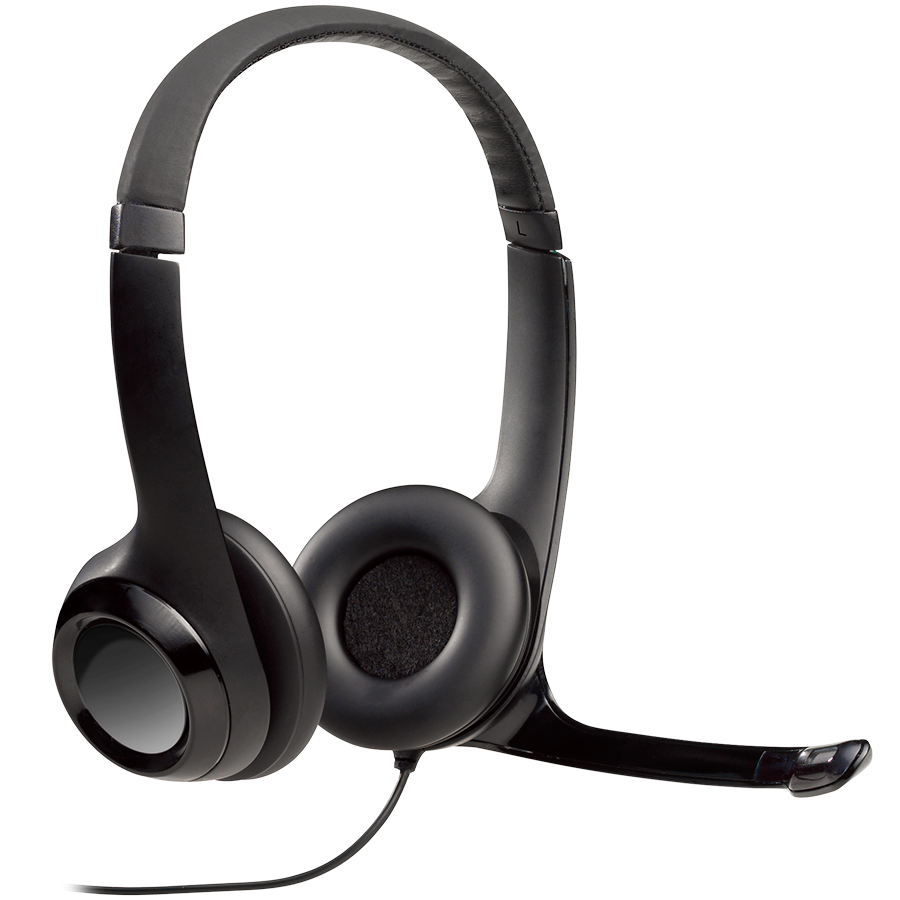 LOGITECH H390 Corded Headset - BLACK - USB - Image 2