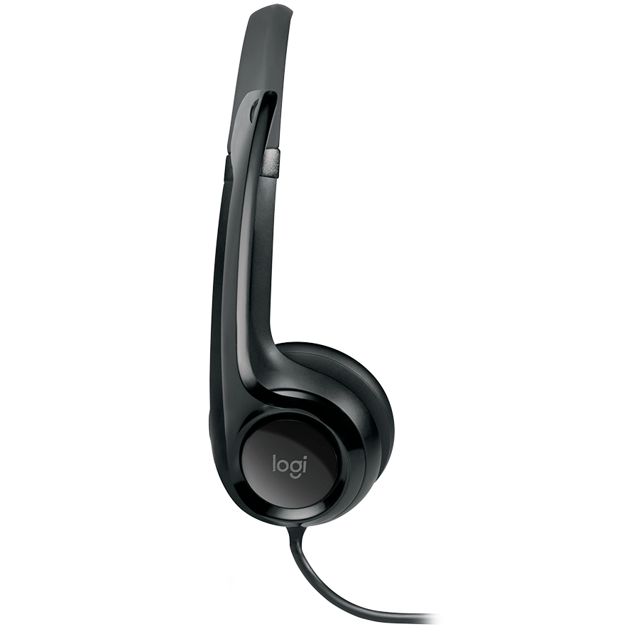 LOGITECH H390 Corded Headset - BLACK - USB - Image 3