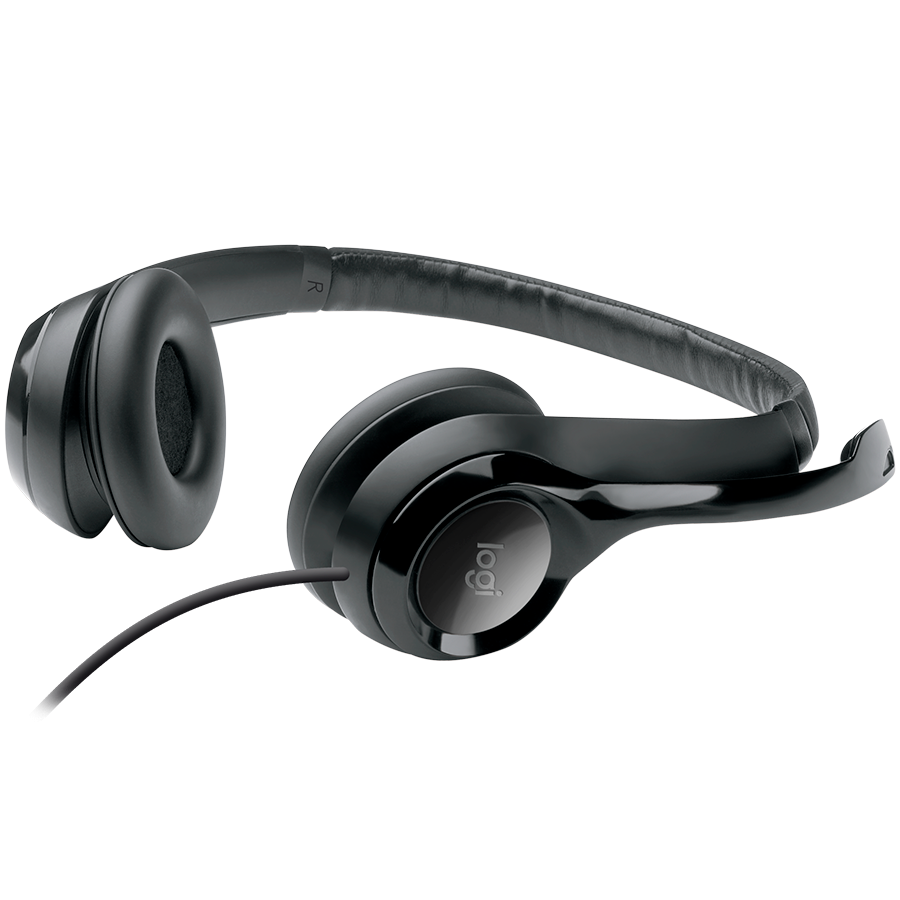 LOGITECH H390 Corded Headset - BLACK - USB - Image 4