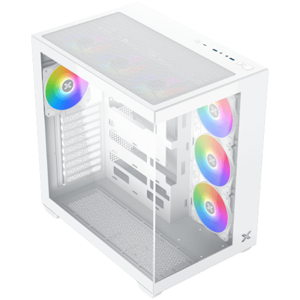 Aqua V Air Arctic (White, ATX, U3x2+Type C, 2PCS TG, 6PCS Z22A Arctic Reverse & 1PC Z22A Arctic & ARGB Remote Control Kit) - Image 3