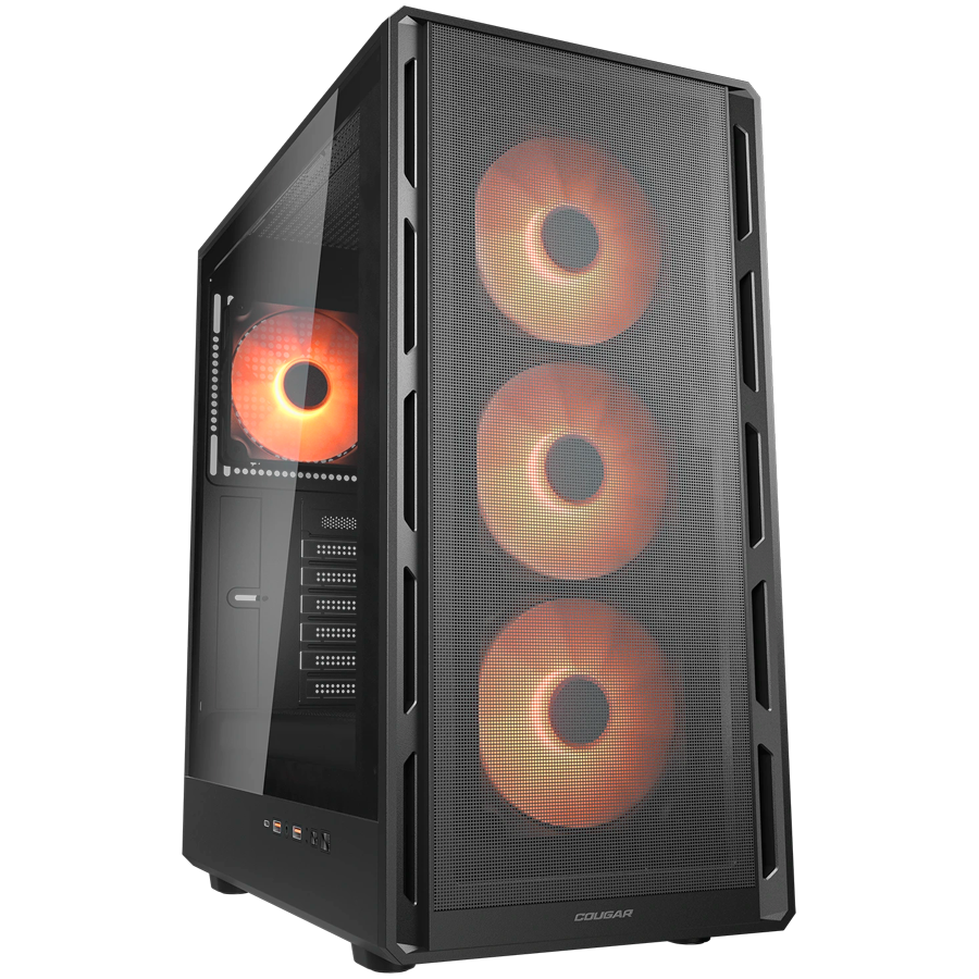 COUGAR AIRFACE PURE PRO PC Case, Mid Tower, Black - Image 2