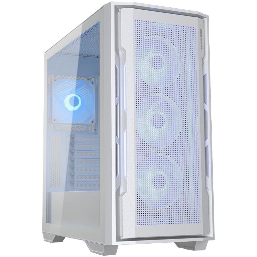 COUGAR UNIFACE RGB PC Case, Mid Tower, White-photo 3
