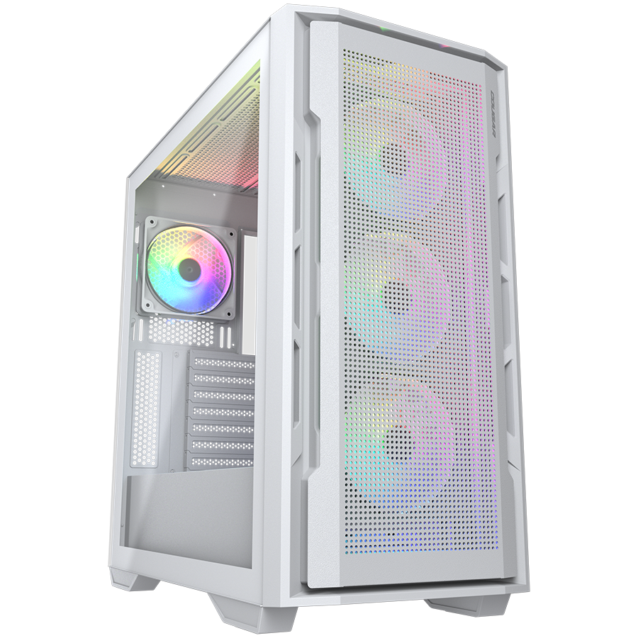 COUGAR UNIFACE RGB PC Case, Mid Tower, White