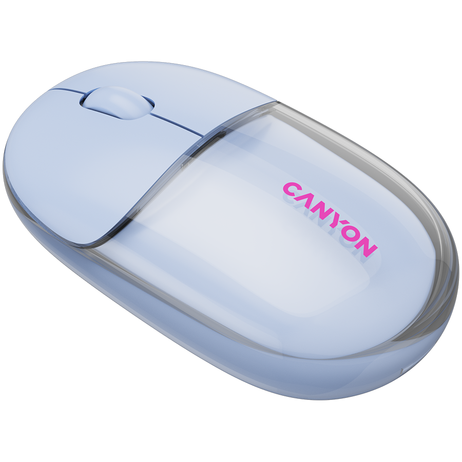 CANYON mouse OnClick 24 BT/ Wireless Transparent/Blue - Image 3