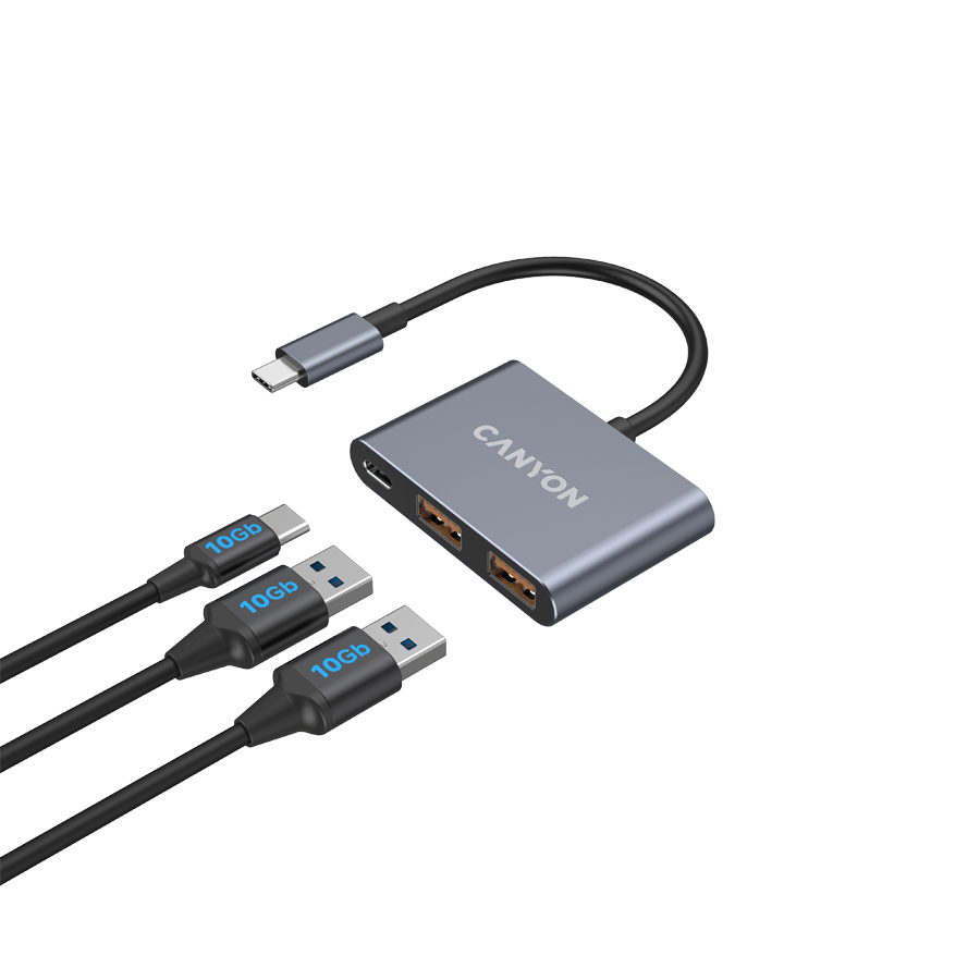 CANYON hub DS-3 3in1 USB-C Dark Grey - Image 5