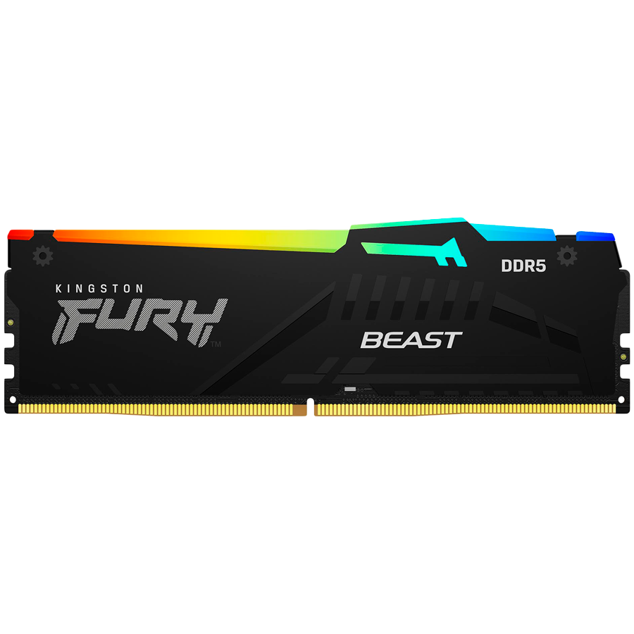 Kingston 64GB 5600MT/s DDR5 CL36 DIMM (Kit of 2) FURY Beast RGB-photo 1