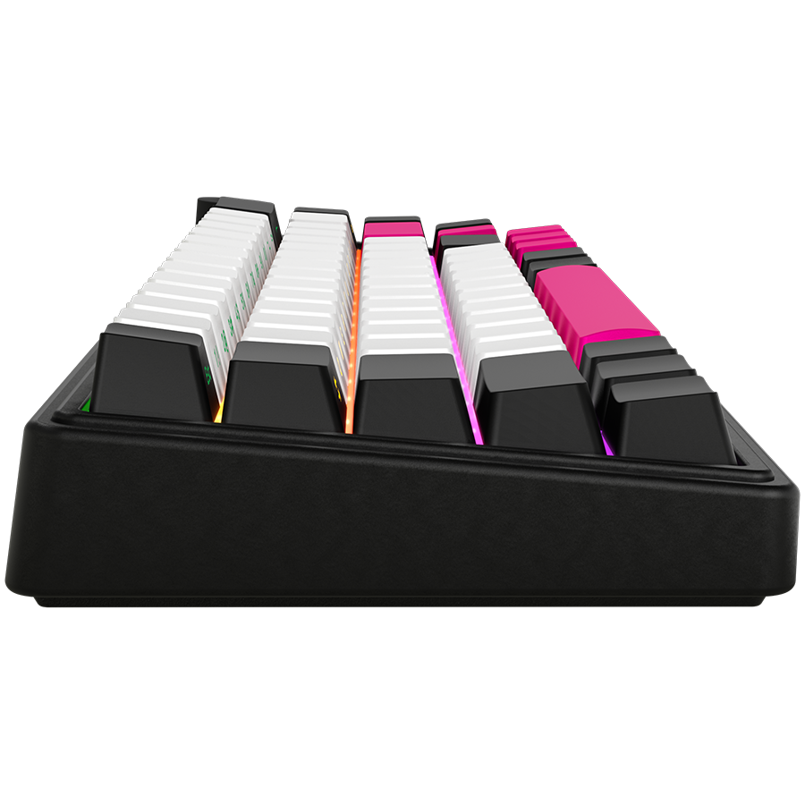 LORGAR KBP70MW, Wireless 65% Mechanical Gaming Keyboard Pro, Black/red, EN layout-photo 3