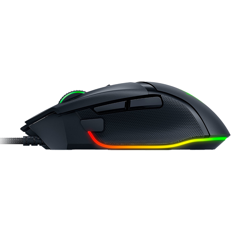 Razer Basilisk V3, 2nd-gen Razer Optical Mouse Switch rated for 70 million clicks, Optical Sensor - 26,000 DPI, 4-way Razer HyperScroll tilt wheel, Electronically actuated notched and free-spinning modes, Razer Speedflex Cable, Razer Chroma RGB-photo 1