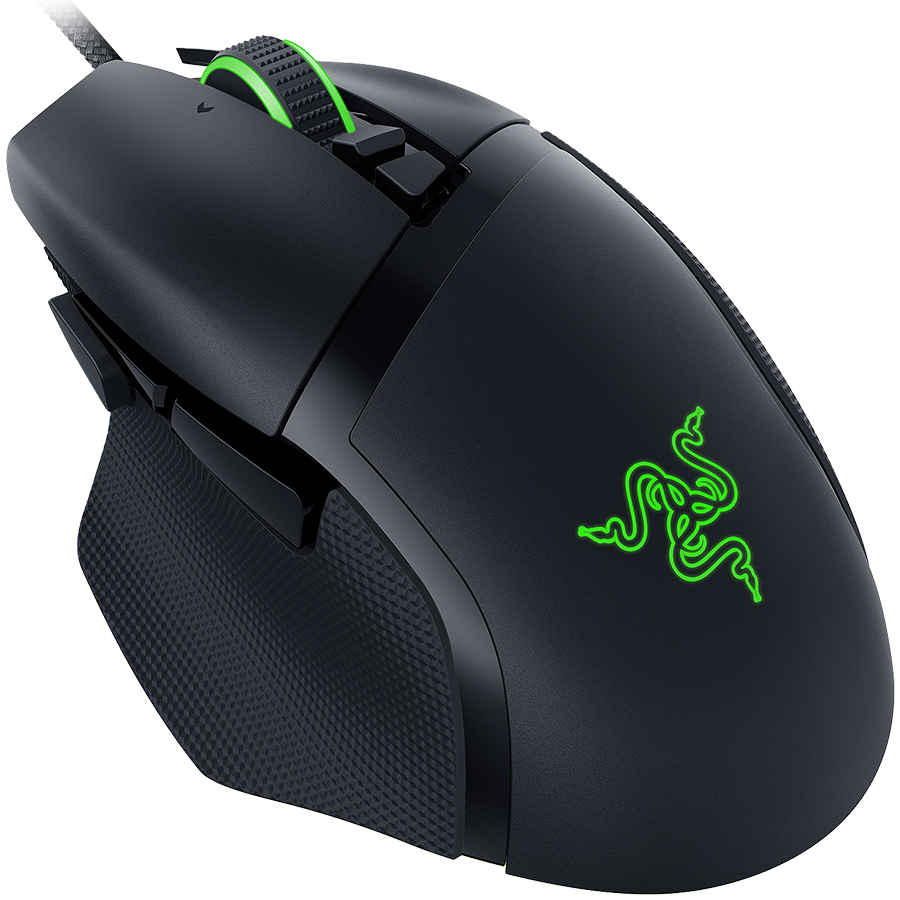 Razer Basilisk V3, 2nd-gen Razer Optical Mouse Switch rated for 70 million clicks, Optical Sensor - 26,000 DPI, 4-way Razer HyperScroll tilt wheel, Electronically actuated notched and free-spinning modes, Razer Speedflex Cable, Razer Chroma RGB-photo 2