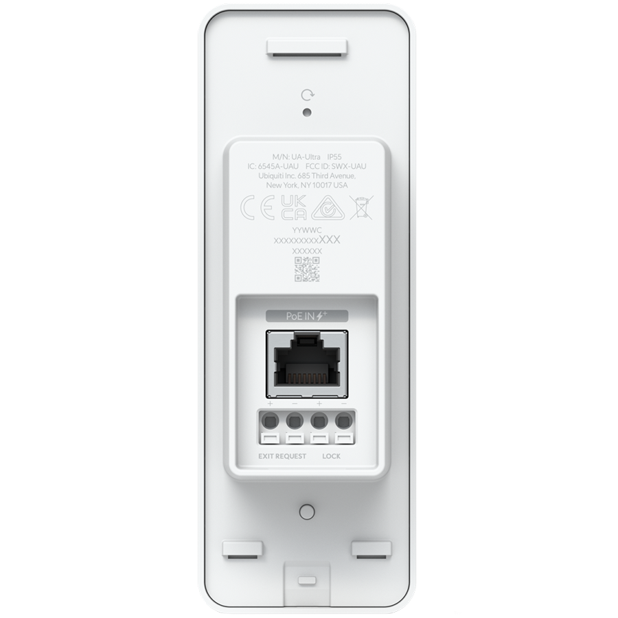 Ubiquiti Access Ultra Tamper-resistant access reader with a built-in hub for complete, single-door entry control from one device, Lock terminal (12V/1A), Exit request input - Image 2