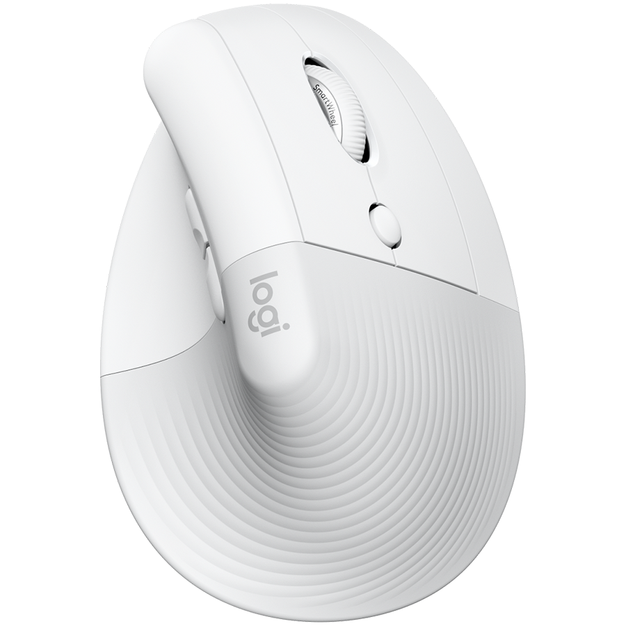 LOGITECH Lift for MAC Vertical Ergonomic Mouse - OFF-WHITE/PALE GREY