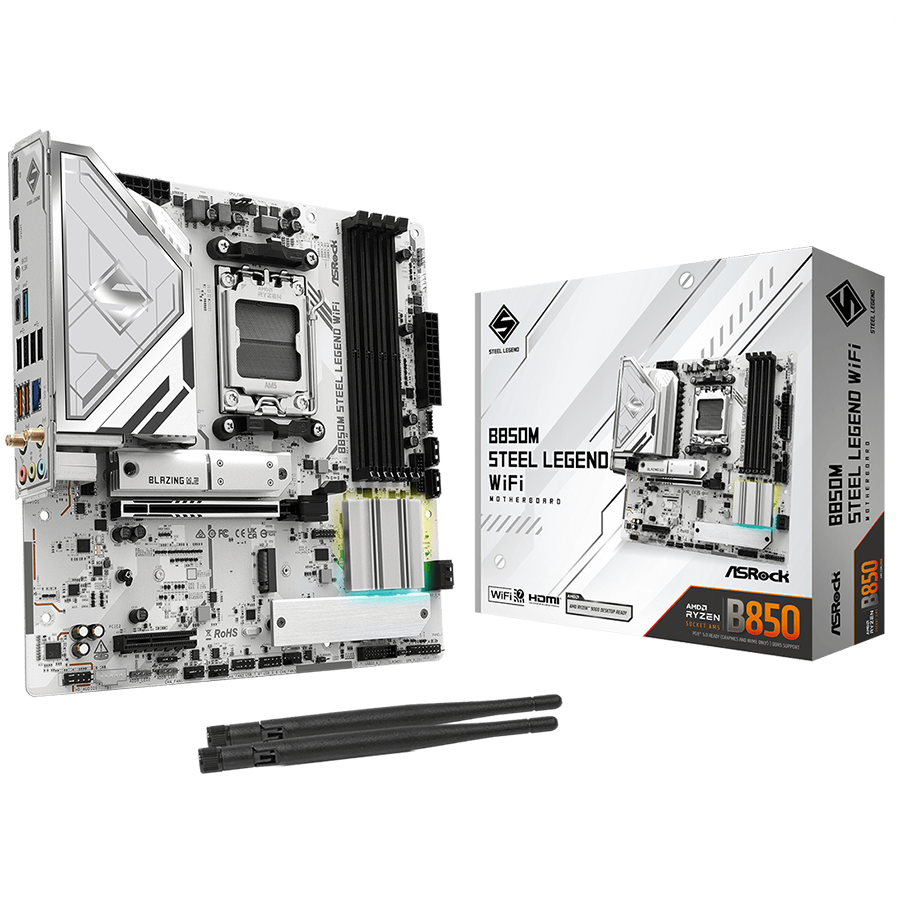 ASROCK B850M Steel Legend WiFi mATX AM5 DDR5
