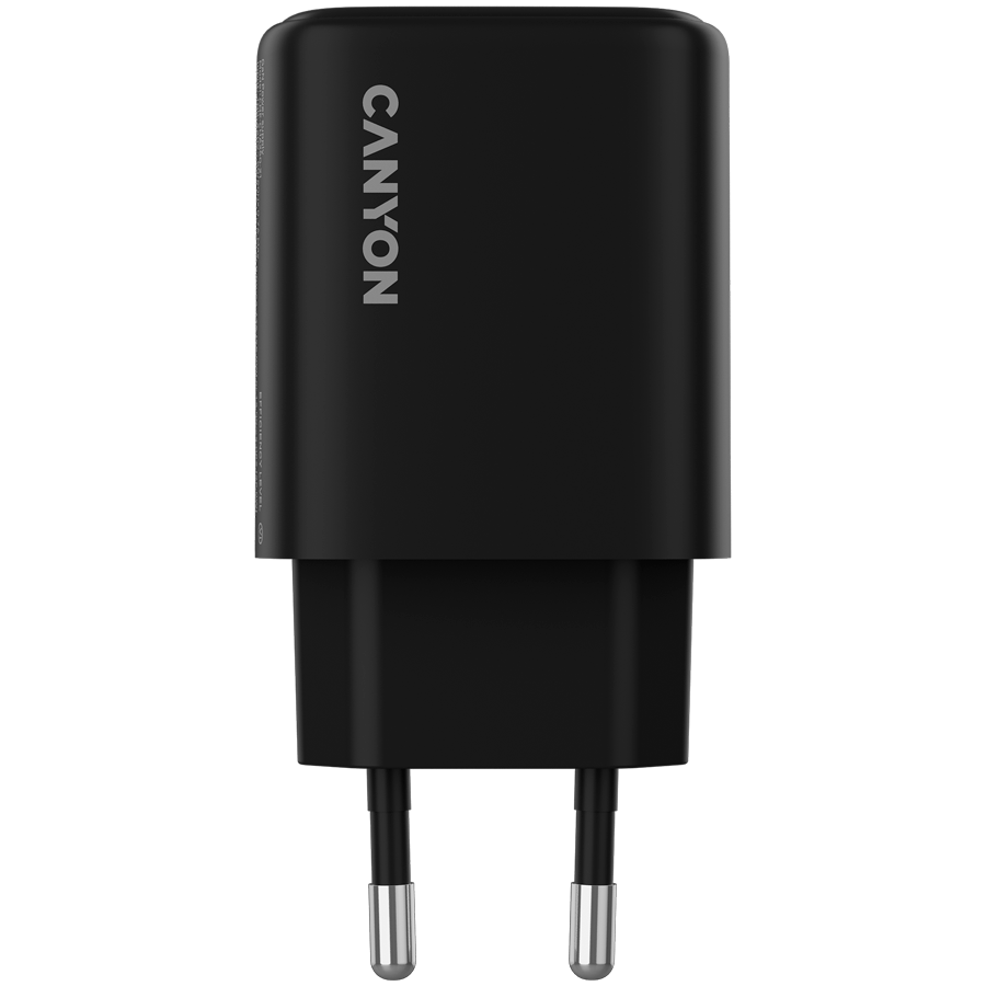 CANYON charger OnCharge 250 25W 1xPD 1xQC EU Black - Image 2