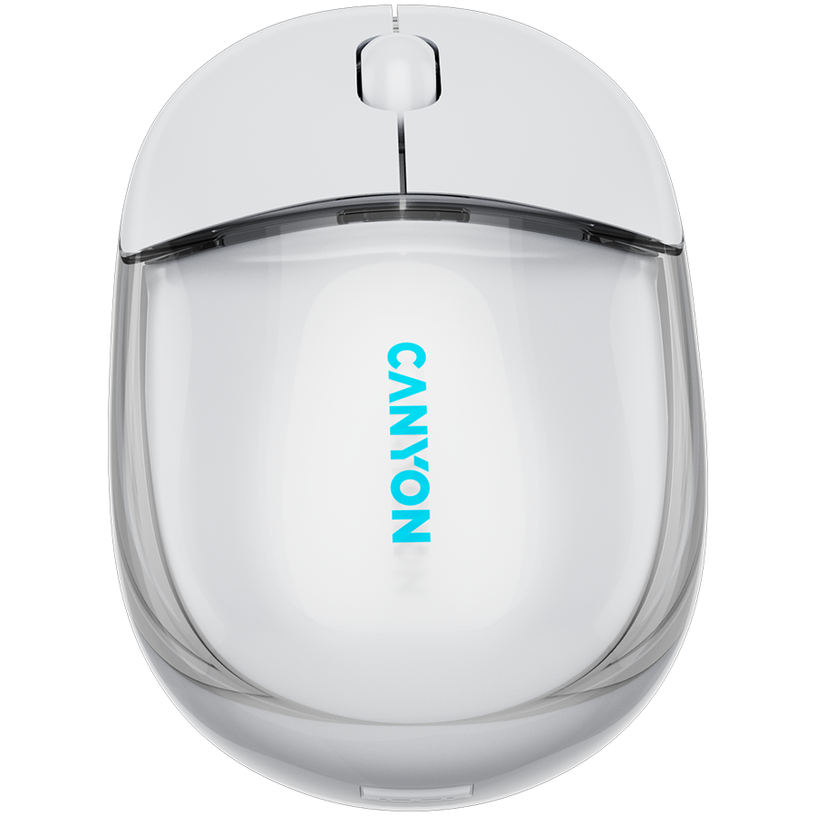 CANYON mouse OnClick 24 BT/ Wireless Transparent/White - Image 2