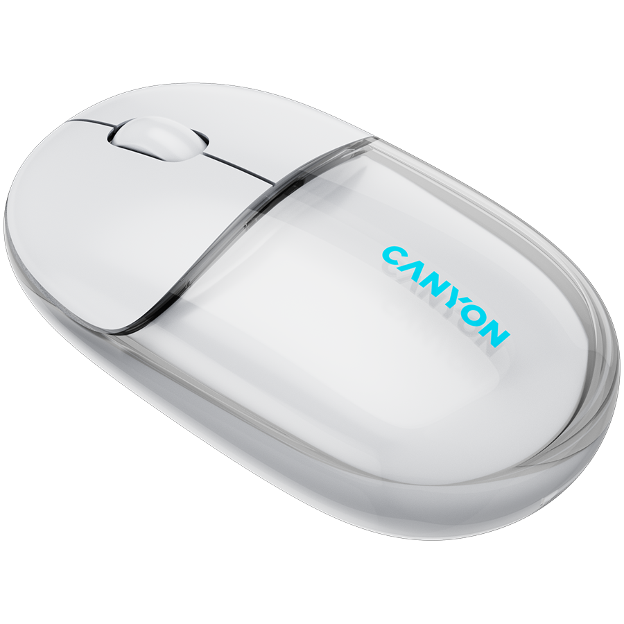 CANYON mouse OnClick 24 BT/ Wireless Transparent/White - Image 3
