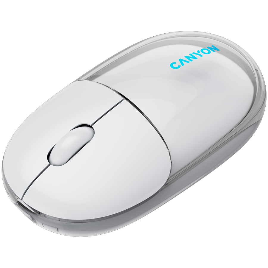 CANYON mouse OnClick 24 BT/ Wireless Transparent/White - Image 5