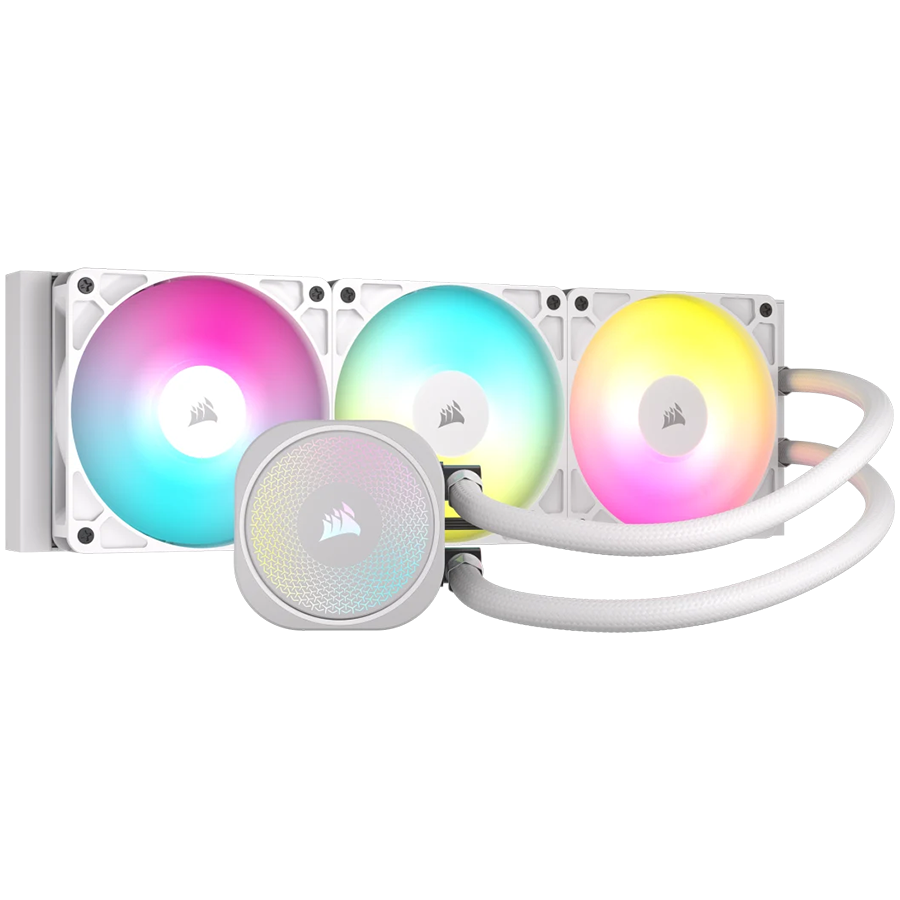 CORSAIR NAUTILUS 360 ARGB White, 360mm Radiator, Liquid CPU Cooler
