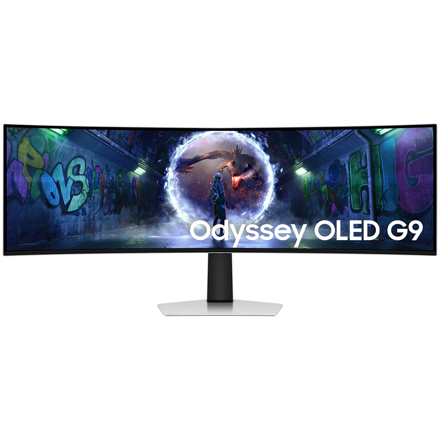 Monitor LED Samsung LS49DG934SUXEN Odyssey G93SD, 49" DQHD Curved 1800R 32:9 (5120x1440) QD-OLED 240z, 250 cd/㎡, 1m:1, 0.03ms(GTG), 178/178, 1xDP 1xHDMI, Tilt/HeightAdj, Remote, VESA 100x100, 2Y