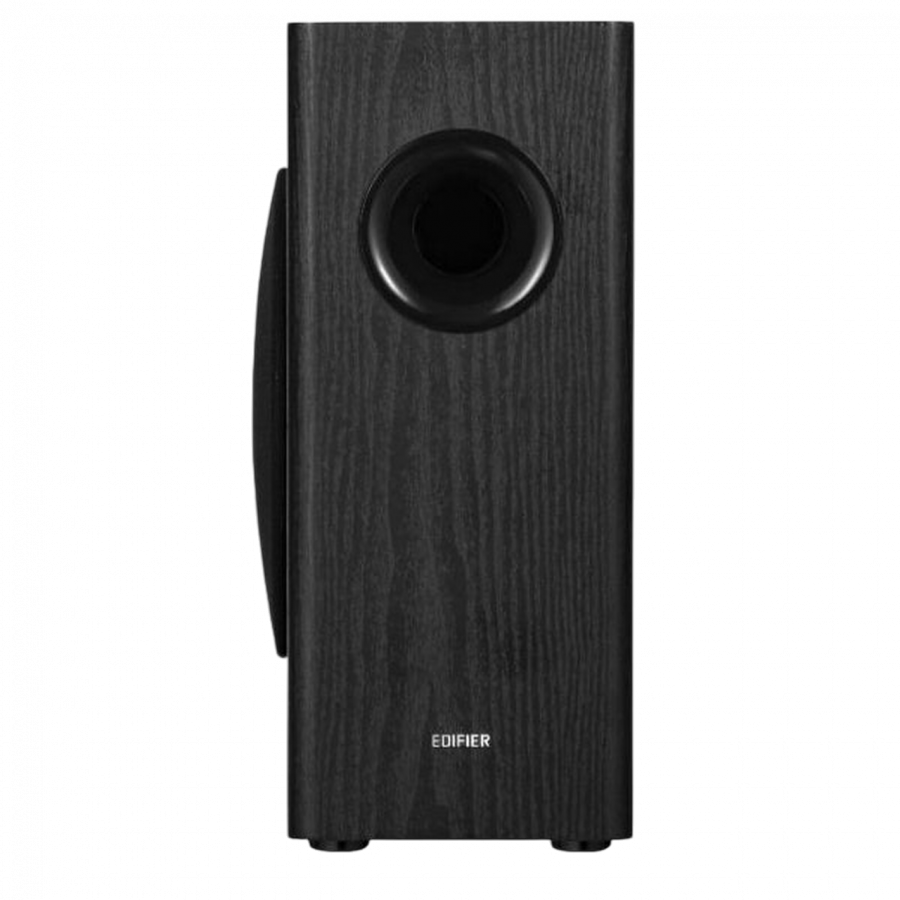 Edifier T5s Powered Subwoofer, 8-inch long-throw front-firing woofer, 70 W RMS, frequency response down to 35 Hz, RCA Signal-In , Signal-Out pass-through, low-pass filter & phase control, auto-standby feature, Black-photo 1