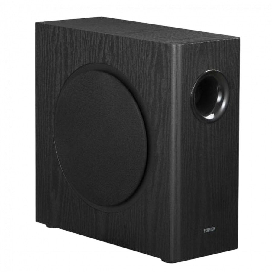 Edifier T5s Powered Subwoofer, 8-inch long-throw front-firing woofer, 70 W RMS, frequency response down to 35 Hz, RCA Signal-In , Signal-Out pass-through, low-pass filter & phase control, auto-standby feature, Black-photo 2